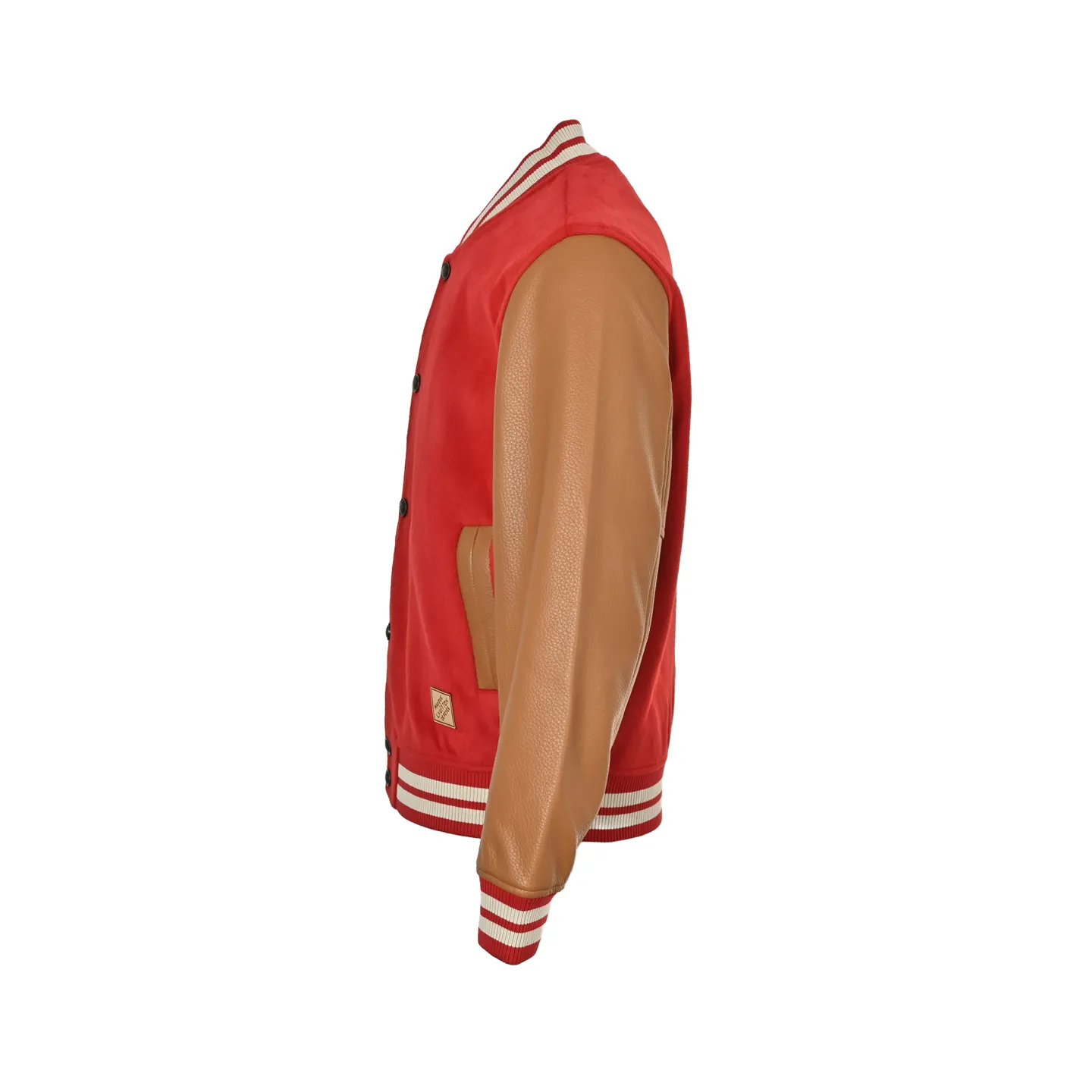 Louis Vuitton/Louis Vuitton lining presbyopia hem leather patch baseball jacket jacket